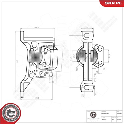 ESEN SKV 75SKV088 Číslo výrobce: 75SKV088. EAN: 5906302231263.