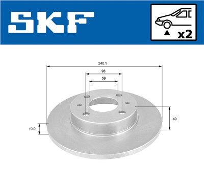 SKF VKBD 80058 S2 EAN: 7316581893751.