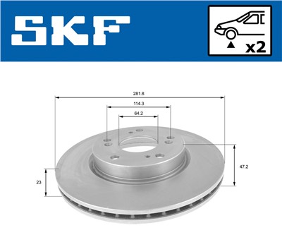 SKF VKBD 80095 V2 EAN: 7316581894185.