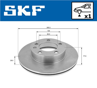 SKF VKBD 80109 V1 EAN: 7316581894338.