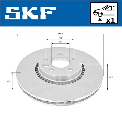 SKF VKBD 80116 V1 EAN: 7316581894390.
