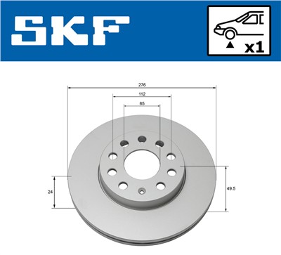 SKF VKBD 80122 V1