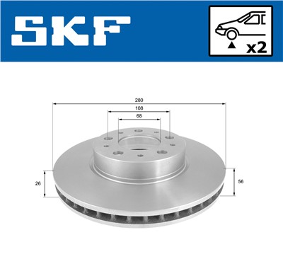 SKF VKBD 80382 V2 EAN: 7316582020217.