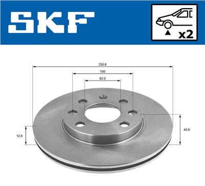 SKF VKBD 80929 S2 EAN: 7316582051334.