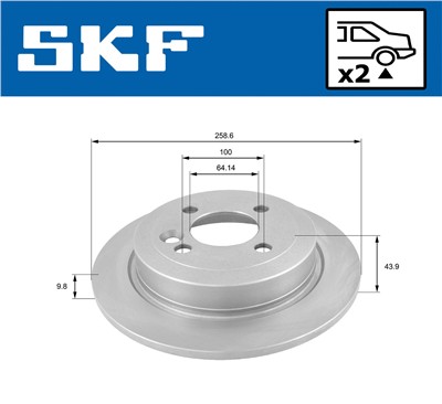 SKF VKBD 90050 S2 EAN: 7316581893690.