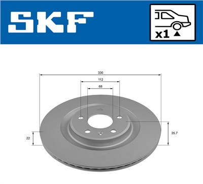 SKF VKBD 90243 V1 EAN: 7316581895885.