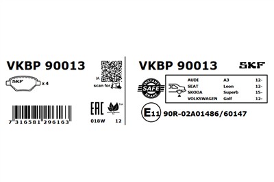 SKF VKBP 90013 EAN: 7316581296163.