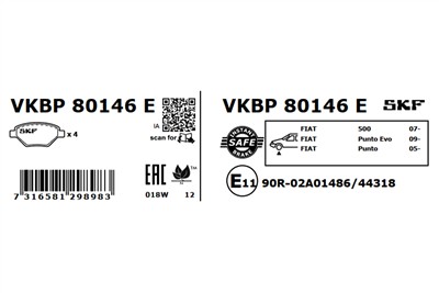 SKF VKBP 80146 E EAN: 7316581298983.