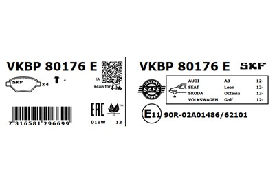 SKF VKBP 80176 E EAN: 7316581296699.