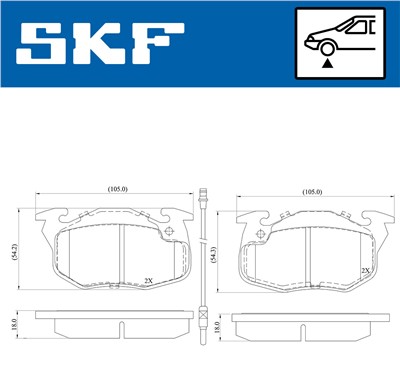 SKF VKBP 80238 E EAN: 7316581299812.