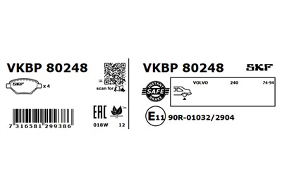 SKF VKBP 80248 EAN: 7316581299386.