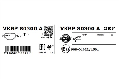 SKF VKBP 80300 A EAN: 7316581300211.