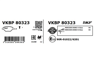 SKF VKBP 80323 EAN: 7316581299362.