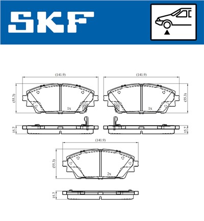 SKF VKBP 80341 A EAN: 7316581299799.
