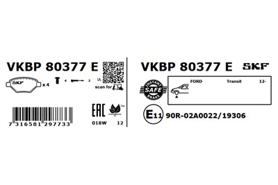 SKF VKBP 80377 E EAN: 7316581297733.