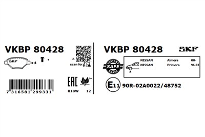 SKF VKBP 80428 EAN: 7316581299331.