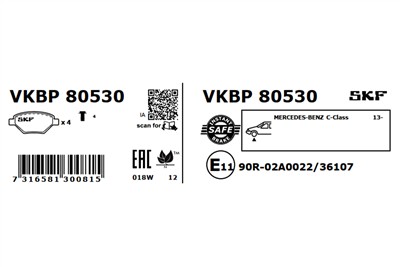 SKF VKBP 80530 EAN: 7316581300815.