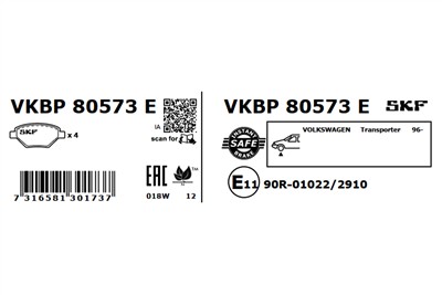 SKF VKBP 80573 E EAN: 7316581301737.
