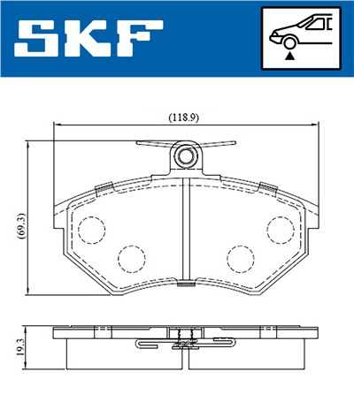 SKF VKBP 80598 EAN: 7316581301850.