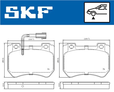 SKF VKBP 80610 E EAN: 7316581301904.