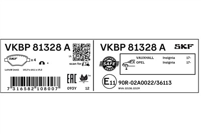 SKF VKBP 81328 A EAN: 7316582108007.