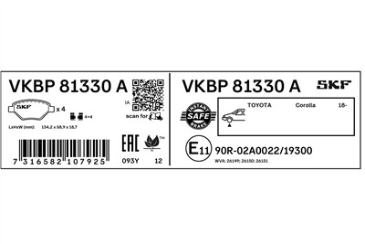 SKF VKBP 81330 A EAN: 7316582107925.