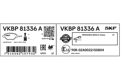 SKF VKBP 81336 A EAN: 7316582107932.