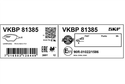 SKF VKBP 81385 EAN: 7316582128449.