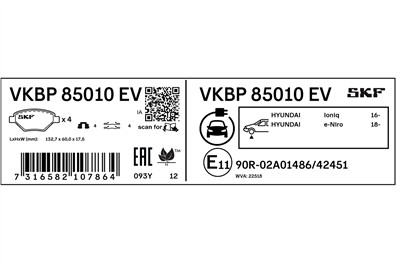 SKF VKBP 85010 EV