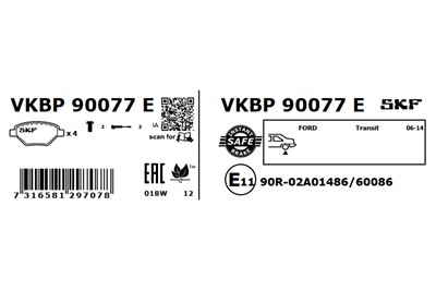 SKF VKBP 90077 E EAN: 7316581297078.
