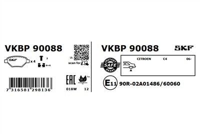 SKF VKBP 90088 EAN: 7316581298136.