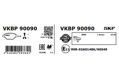 SKF VKBP 90090 EAN: 7316581297641.
