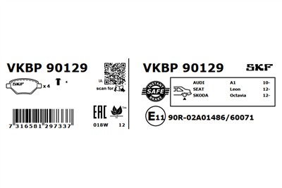 SKF VKBP 90129 EAN: 7316581297337.