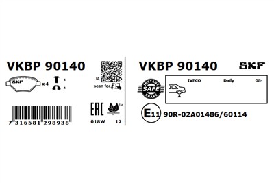 SKF VKBP 90140 EAN: 7316581298938.