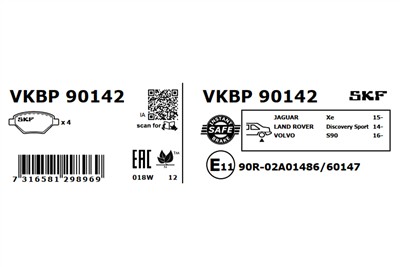 SKF VKBP 90142 EAN: 7316581298969.