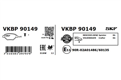 SKF VKBP 90149 EAN: 7316581297979.