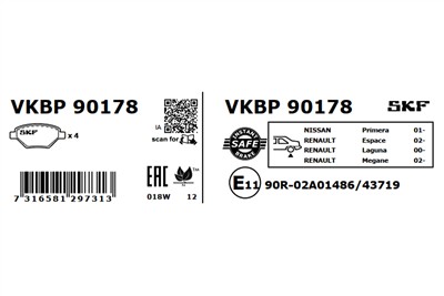 SKF VKBP 90178 EAN: 7316581297313.