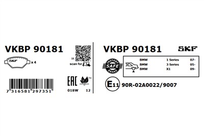SKF VKBP 90181 EAN: 7316581297351.