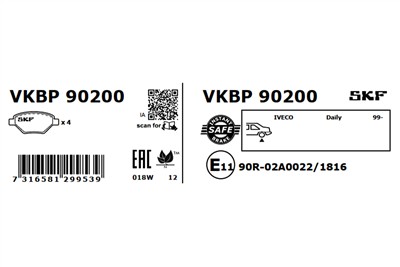 SKF VKBP 90200 EAN: 7316581299539.