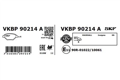 SKF VKBP 90214 A EAN: 7316581297214.
