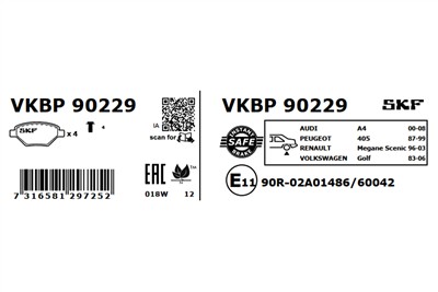 SKF VKBP 90229 EAN: 7316581297252.