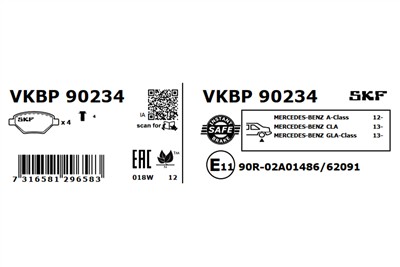 SKF VKBP 90234 EAN: 7316581296583.