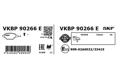 SKF VKBP 90266 E EAN: 7316581299959.