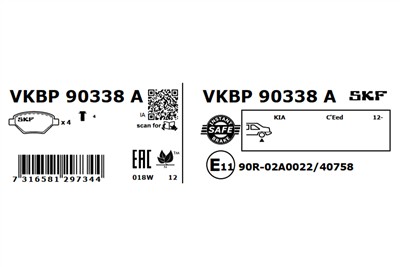 SKF VKBP 90338 A EAN: 7316581297344.
