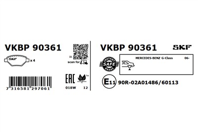 SKF VKBP 90361 EAN: 7316581297061.