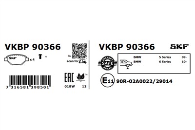 SKF VKBP 90366 EAN: 7316581298501.
