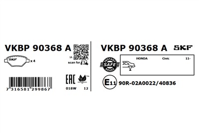 SKF VKBP 90368 A EAN: 7316581299867.