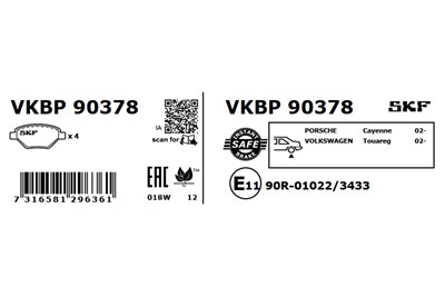 SKF VKBP 90378 EAN: 7316581296361.