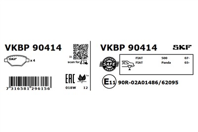 SKF VKBP 90414 EAN: 7316581296156.