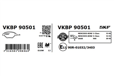 SKF VKBP 90501 EAN: 7316581298464.